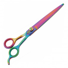 OKTI-99011 MULTI COLOR TITANIUM COATED PET GROOMING SHEARS